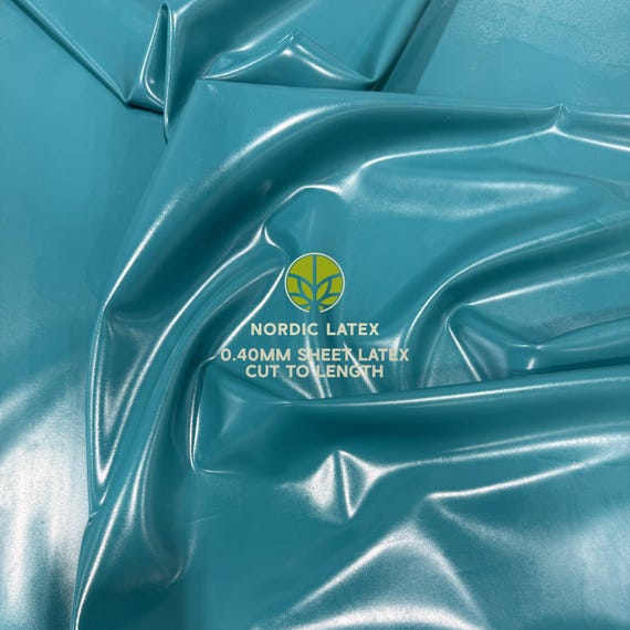 Turquoise 0.40mm Latex Rubber Sheet | DIY Clothing, Cosplay