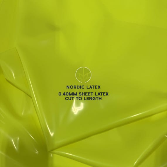 Neon Yellow 0.40mm Latex Rubber Sheet | DIY Clothing, Cosplay