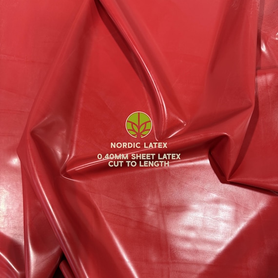 Red 0.40mm Latex Rubber Sheet | DIY Clothing, Cosplay