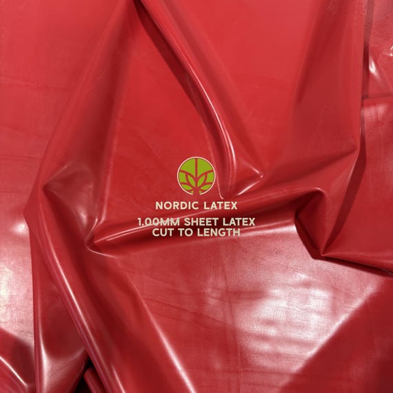 Red 1.00mm Latex Rubber Sheet | DIY Clothing, Cosplay