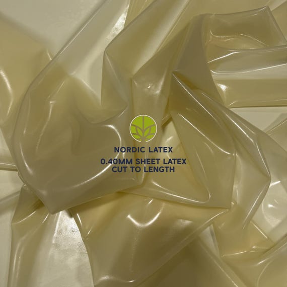 Translucent Natural 0.40mm Latex Rubber Sheet | DIY Clothing, Cosplay