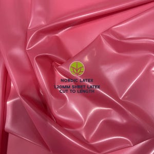 Metallic Fuchsia 1.20mm Heavyweight Latex Sheet | Ultra Thick Metallic Pink Rubber for Heavy Corsetry & Armor Pieces