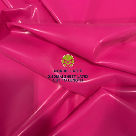 Neon Fuchsia 0.40mm Latex Rubber Sheet | DIY Clothing, Cosplay