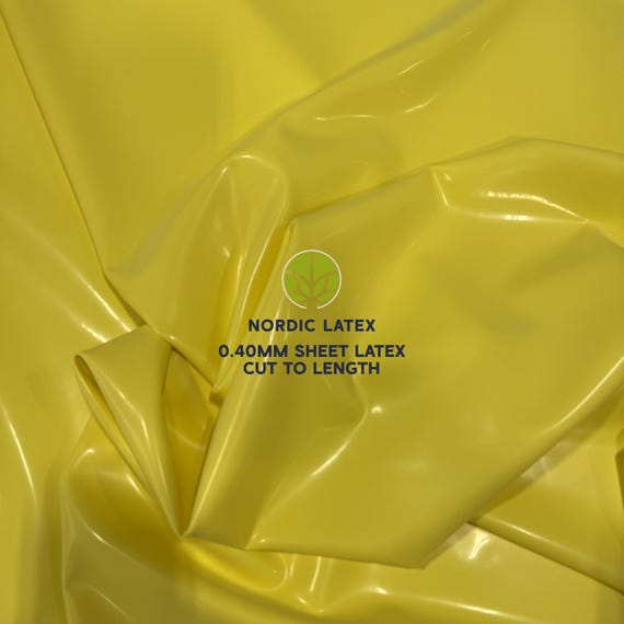 Yellow 0.40mm Latex Rubber Sheet | DIY Clothing, Cosplay
