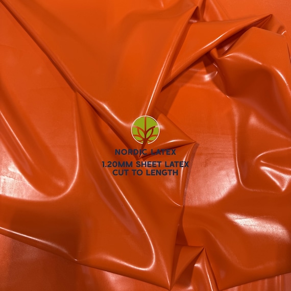 Orange 1.20mm Latex Rubber Sheet | DIY Clothing, Cosplay