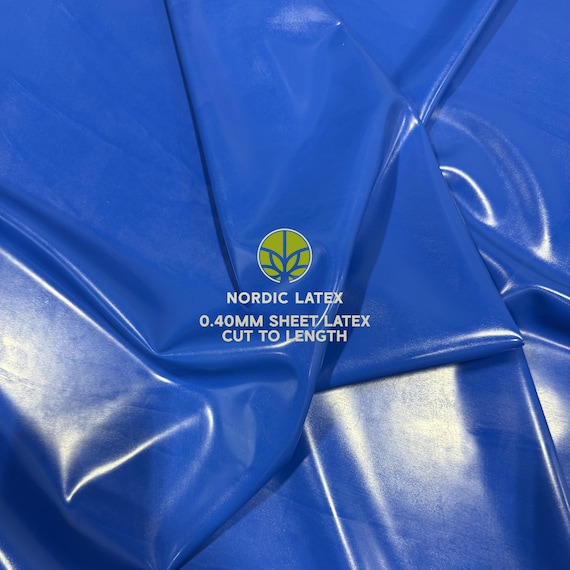 Sky Blue 0.40mm Latex Rubber Sheet | DIY Clothing, Cosplay