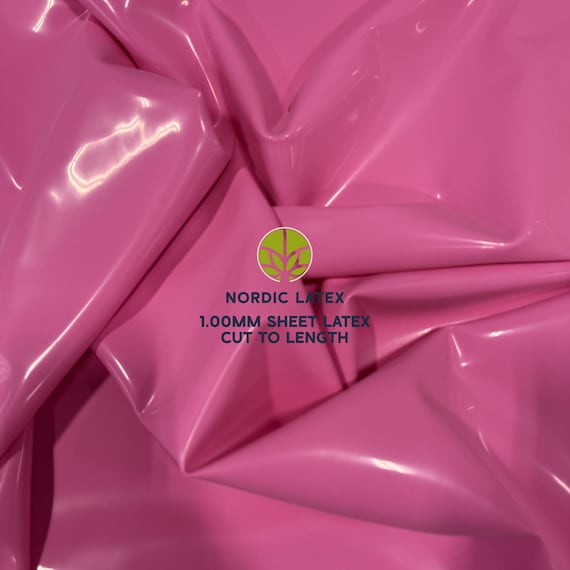 Bubblegum Pink 1.00mm Latex Rubber Sheet | DIY Clothing, Cosplay
