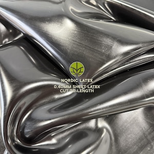 Black 0.40mm Latex Rubber Sheet | DIY Clothing, Cosplay