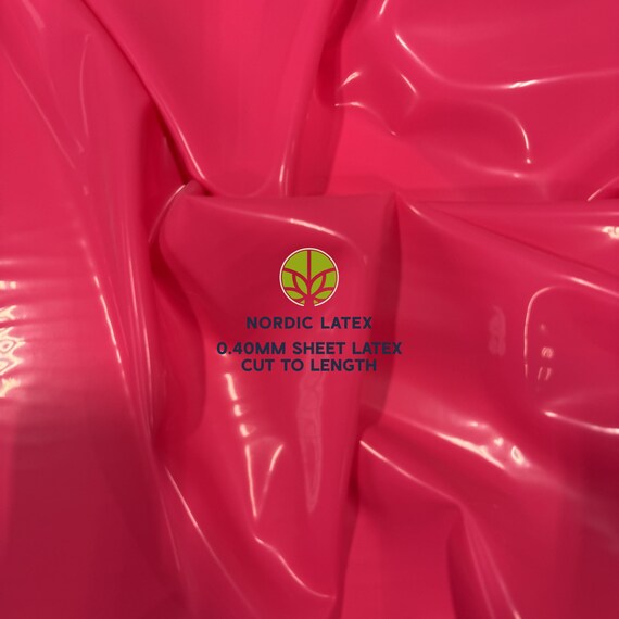 Neon Pink 0.40mm Latex Rubber Sheet | DIY Clothing, Cosplay