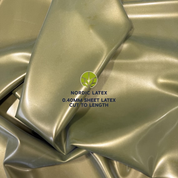 Metallic Gold 0.40mm Latex Rubber Sheet | DIY Clothing, Cosplay