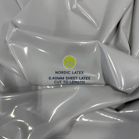 Light Grey 0.40mm Latex Rubber Sheet | DIY Clothing, Cosplay