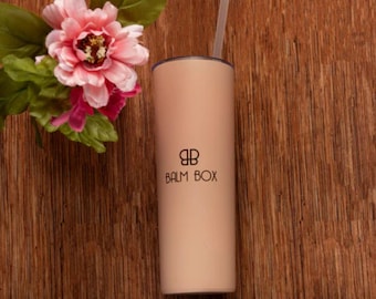 20 oz Stainless Steel Tumbler with Straw - Thoughtful Gift for Cancer Patients