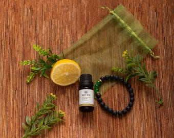 Bergamot Essential Oil Diffuser Bracelet Kit - Aromatherapy Set