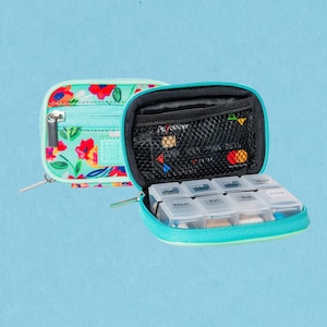 8-Compartment Pill Organizer – Weekly Medication Case for Travel | Cancer Patient Gift