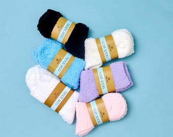 Cozy Socks for Recovery & Self-Care | Soft Colorful 3-Pack Gift Set