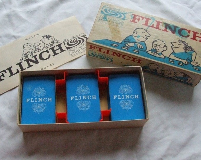 Vintage Flinch Game / 1963 FLINCH Card Game by Parker Bros. / Etsy