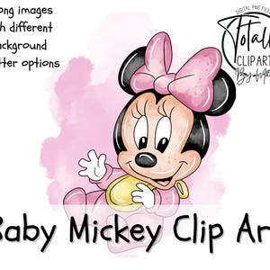 Baby Minnie Clipart Set | 3 PNG Images