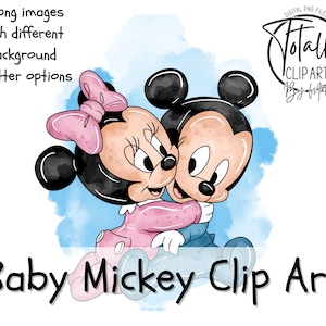 Baby Mickey & Minnie Clipart Set | 3 PNG Images