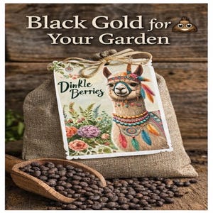 Alpaca Manure Fertilizer | Organic Garden Soil Amendment, Natural Plant Food