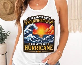 Me han quitado el viento, pero nunca me han lanzado un huracán (camiseta sin mangas estilo racerback fluida)