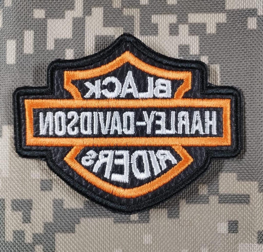 Black Rider Harley-style Patches for Sewing on Biker Vests, Jackets, or ...