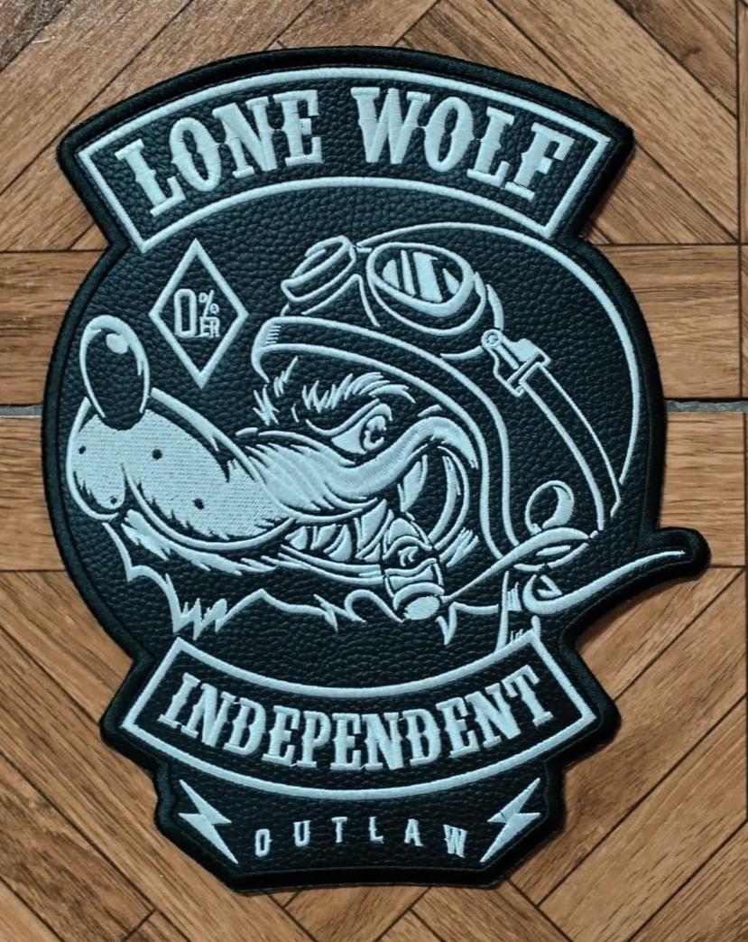 Lone Wolf Patch, Biker Patches Not Independent Club - Etsy