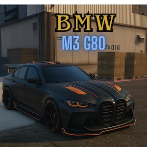 Componente aggiuntivo FiveM BMW M3 G80 / Berlina personalizzata di alta qualità / Texture realistiche / Mod veicolo ottimizzata / Pronto per FiveM / Trascina e rilascia / Auto FiveM