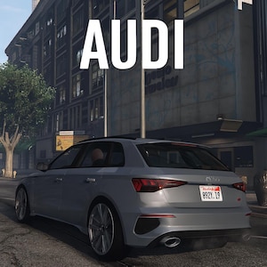 Fivem Premium Audi Vehicles |  Audi Hatchback Mod | 7 Color Variants | Debadged Custom Car | 4K Textures | Drag & Drop Install | Optimized