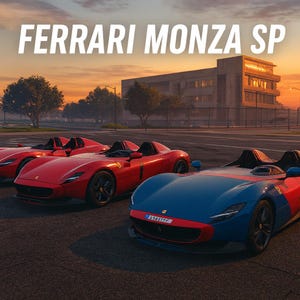 FiveM Ferrari Monza Pack | 4 Variants | High-Performance Supercar | Realistic Design | Drag & Drop Install | RP - Racing Ready | Sport Cars