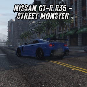 FiveM Nissan GT-R R35-uitbreidingsvoertuig: JDM-sleep- en driftauto