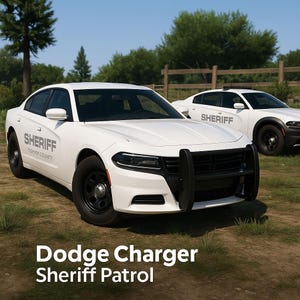 FiveM Dodge Charger Sheriff Patrol Vehicle: Optimized Blaine County Law Enforcement