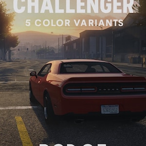 FiveM Bravado Buffalo SXT Add-On | 5 Color Variants | Muscle Car | High-Quality Model | Fivem Cars | Drag & Drop Install | Fivem Vehicles