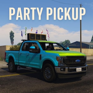 FiveM Party Pickup Truck | Custom Event Vehicle | Roof Speakers - Decorations | Drag & Drop Install | Fivem Truck Vehicles | Truck Car