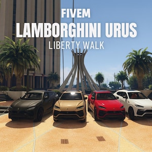 FiveM Lamborghini Urus Liberty Walk Add-On  | 4 Color Variants | Luxury SUV | High-Quality Model | Fivem Vehicles | Fivem Cars