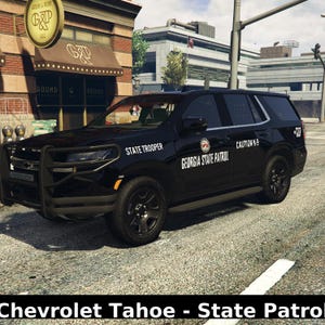 FiveM Chevrolet Tahoe State Patrol Car: Optimized Law Enforcement Vehicle