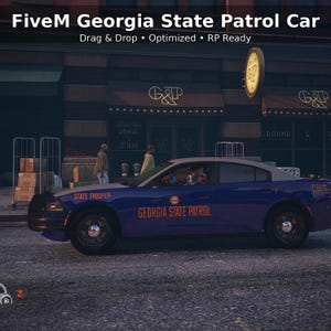 FiveM Georgia State Patrol Car | State Trooper Livery | High-Quality Police Vehicle | Easy Drag & Drop Install | Fivem Cars | Fivem Vehicles