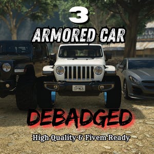 FiveM Armored Vehicle Pack | 3 Debadged High-Quality Cars | Lore-Friendly RP Ready SUV Pack for Servers | Fivem Car Packs