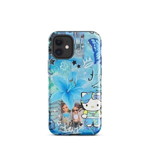 Blue Lily Hello Kitty iPhone case