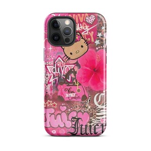 Hibiscus Juicy couture Hello Kitty iPhone case