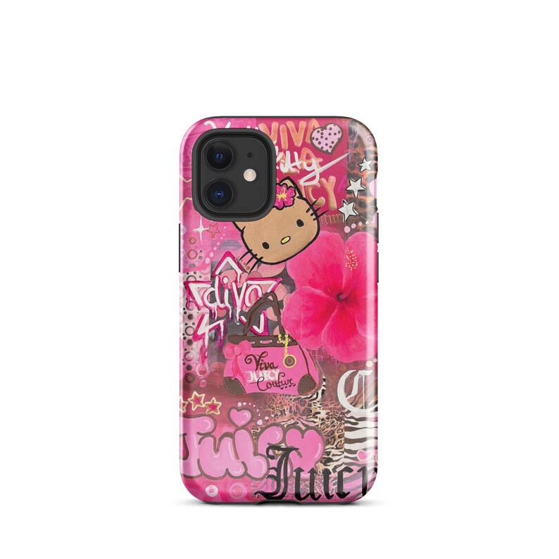 Hibiscus Juicy couture Hello Kitty iPhone case