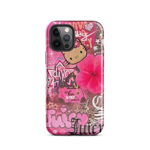 Hibiscus Juicy couture Hello Kitty iPhone case