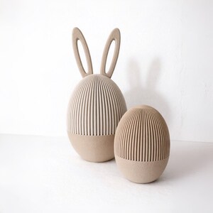 Deko-Ei zum Aufschrauben mit oder ohne Ohren | Osterdeko befüllbar | Geschenk zu Ostern | Ei groß & klein