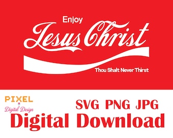 Enjoy Jesus Christ SVG – Christian Faith Design (Digital Download)