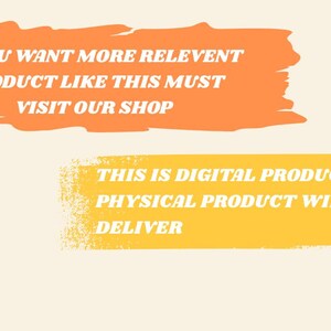Puede incluir: Gr&aacute;fico color crema con texto en bloques naranja y amarillo. El texto dice: "SI QUIERES M&Aacute;S PRODUCTOS RELEVANTES COMO ESTE, VISITA NUESTRA TIENDA" y "ESTE ES UN PRODUCTO DIGITAL, NO SE ENTREGAR&Aacute; NING&Uacute;N PRODUCTO F&Iacute;SICO".