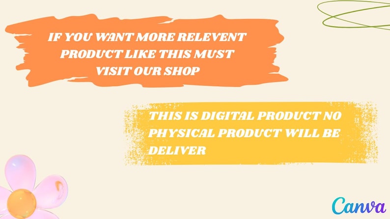 Puede incluir: Gr&aacute;fico color crema con texto en bloques naranja y amarillo. El texto dice: "SI QUIERES M&Aacute;S PRODUCTOS RELEVANTES COMO ESTE, VISITA NUESTRA TIENDA" y "ESTE ES UN PRODUCTO DIGITAL, NO SE ENTREGAR&Aacute; NING&Uacute;N PRODUCTO F&Iacute;SICO".