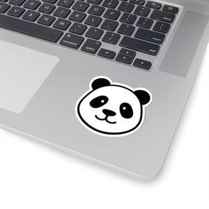 Cute Panda Kiss-Cut Stickers, Adorable Panda Decals for Laptops, Scrapbooking, Gifts for Animal Lovers, Fun Party Favors
