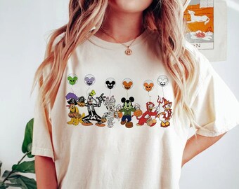 Vintage disney halloween shirt - Etsy
