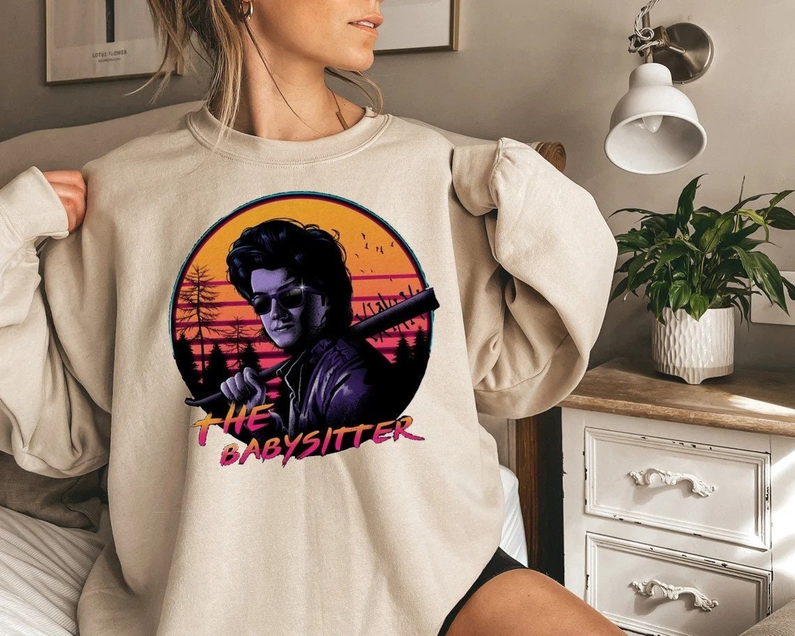 Discover Steve The Babysitter Harrington Retro Sweatshirt