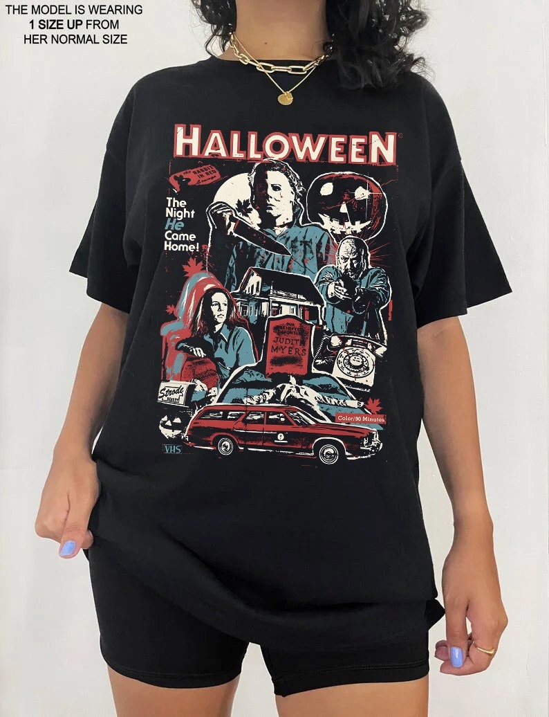 Discover Vintage Michael Myers Halloween T-shirt