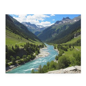 Rompecabezas de naturaleza escénica - 252 piezas, 500 piezas, regalo perfecto para amantes de la naturaleza, diversión familiar, relajación, noche de rompecabezas, aventura al aire libre